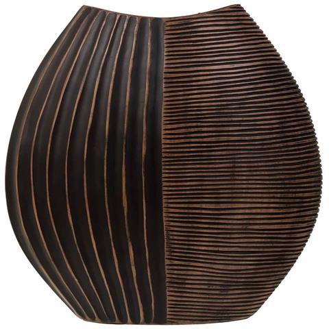 Vaso In Poliresina Marrone 29,5x10,5x29,5h - Foto 2