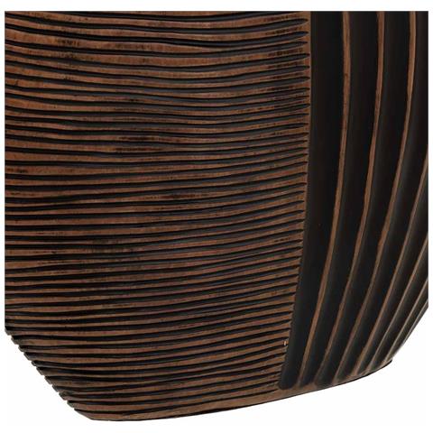 Vaso In Poliresina Marrone 29,5x10,5x29,5h - Foto 7