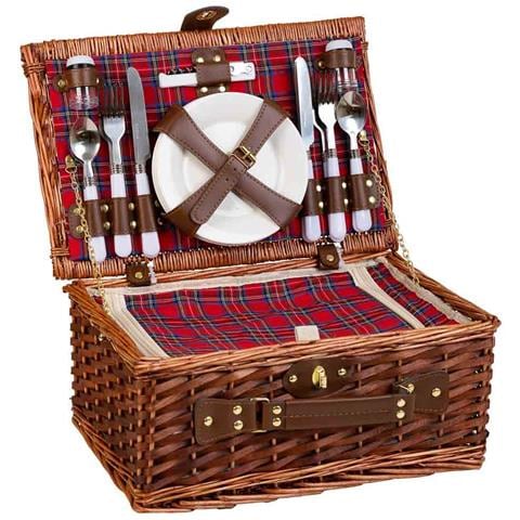 Cestino Pic-nic Marrone 40x28x19h - Foto 1