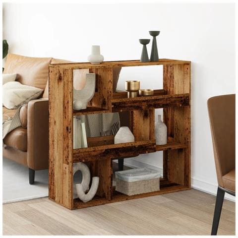 Divisorio Legno Antico 100x33x94,5 cm in Truciolato - Foto 2