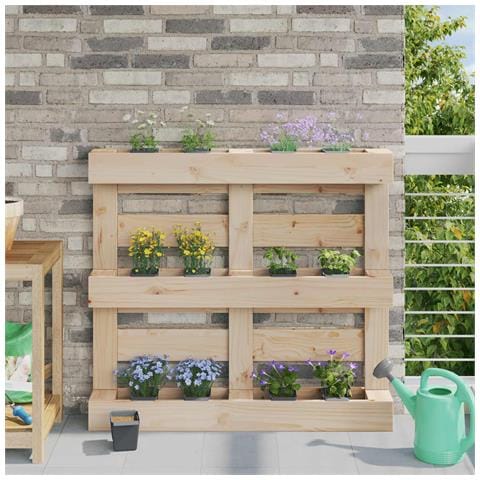 Fioriere per Euro pallet 24 pcs Grigio 13,5 x 9 x 9,5 cm - Foto 2