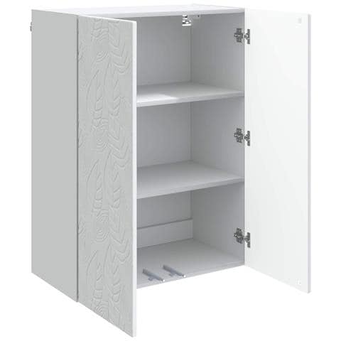 Mobiletto a muro Bianco 66 x 34,5 x 90 cm Legno ingegnerizzato - Foto 2