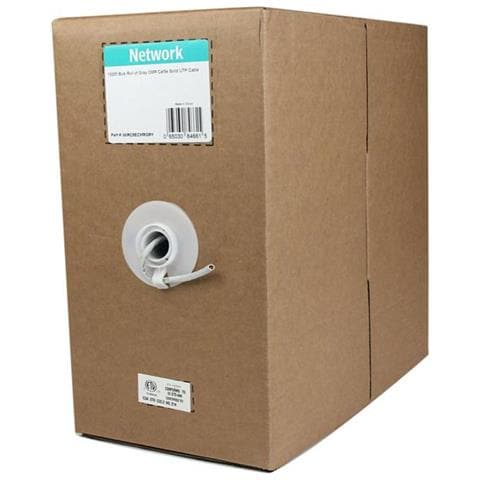 Rotolo in serie di cavi UTP solidi CMR Cat5e, 304,8 m colore grigio - Foto 1