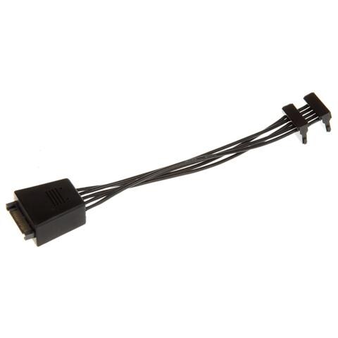 Cavo Adattatore SATA Power da 1x SATA a 2x SATA, Nero - Foto 2