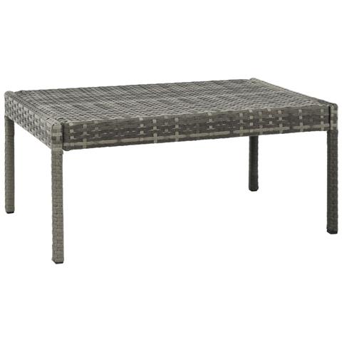 Set Divani Da Giardino 9 Pz In Polyrattan Grigio - Foto 7
