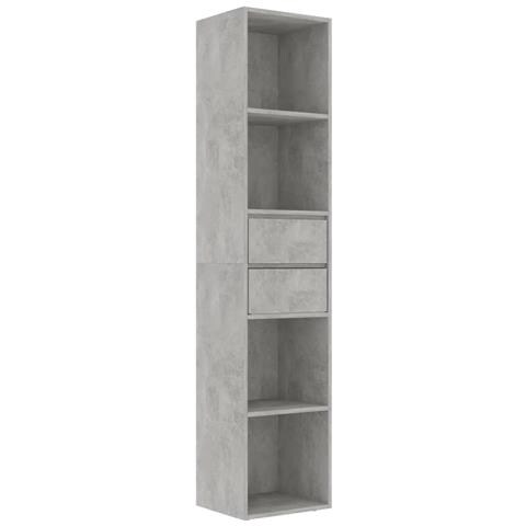Libreria Grigio Cemento 36x30x171 cm in Legno Multistrato - Foto 1