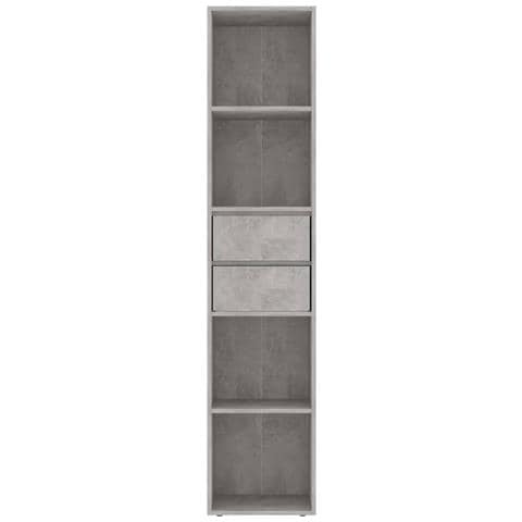 Libreria Grigio Cemento 36x30x171 cm in Legno Multistrato - Foto 6