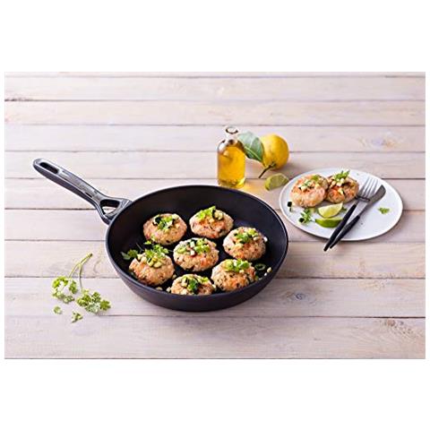 Origin+ Padella Con Rivestimento Antiaderente Sano, Adatta A Tutti I Piani Cottura, Compresa L'induzione, In Alluminio, Colore: Grigio Quarzo, 20 Cm - Foto 2