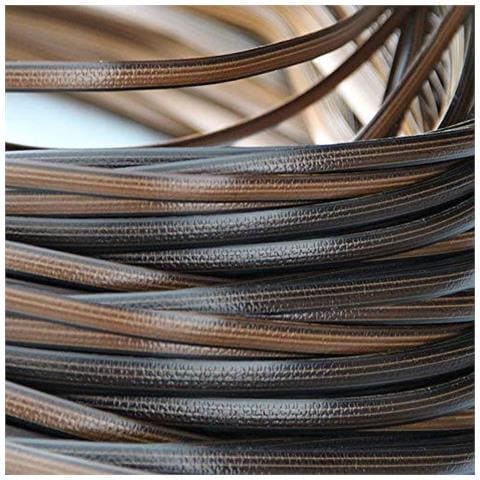 Gradiente Piatto Sintetico Del Rattan Di Plastica Vimini Materiale Di Riparazione Per Mobili Da Giardino Sedia Tavolo Cestello Portaoggetti Fai Da Te E Riparazione Colore Del Caff - Foto 2