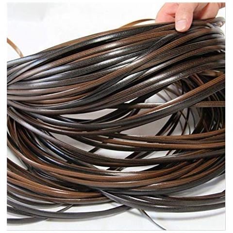 Gradiente Piatto Sintetico Del Rattan Di Plastica Vimini Materiale Di Riparazione Per Mobili Da Giardino Sedia Tavolo Cestello Portaoggetti Fai Da Te E Riparazione Colore Del Caff - Foto 4