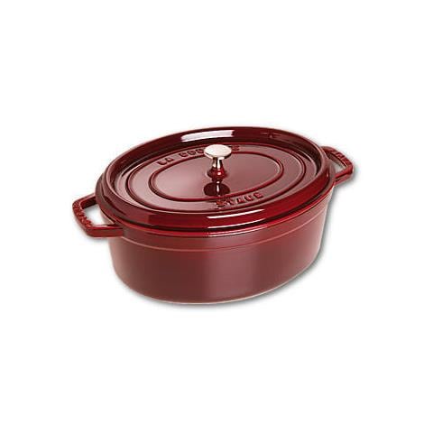 Cocotte in Ghisa con Coperchio Diametro 33 cm Capacità 6.7 lt Colore Rosso - Linea La Cocotte  - Foto 1