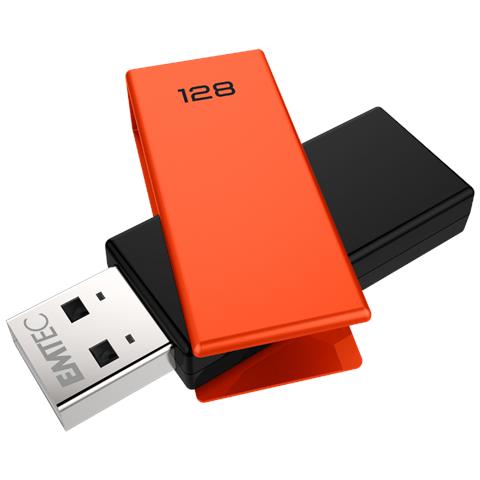 C350 Brick unità flash USB 128 GB USB tipo A 2.0 Nero, Arancione - Foto 1