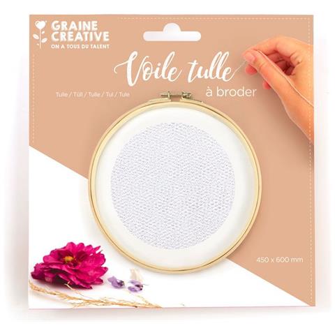 Velo Di Tulle Da Ricamare 45 X 60 Cm - Foto 1