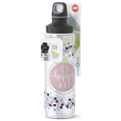 Drink2go Tritan 700 Ml Uso Quotidiano Nero, Blu, Rosa, Trasparente - Foto 2