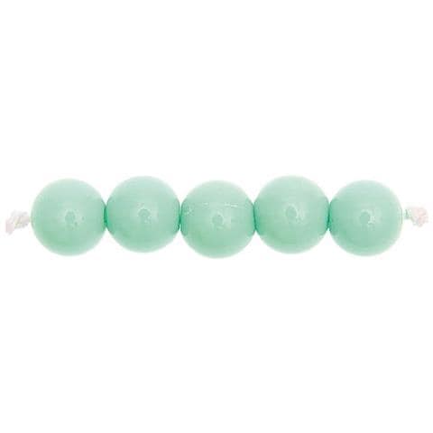 24 Perle Rotonde 10 Mm - Menta - Foto 1
