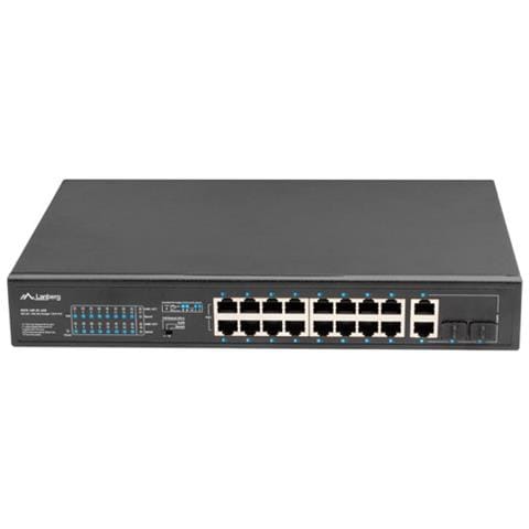 Switch di Rete RSFE-16P-2C-250 Gigabit Ethernet non Gestito (10/100/1000) Power Over Ethernet (PoE) 1U Nero - Foto 1