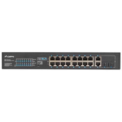 Switch di Rete RSFE-16P-2C-250 Gigabit Ethernet non Gestito (10/100/1000) Power Over Ethernet (PoE) 1U Nero - Foto 2