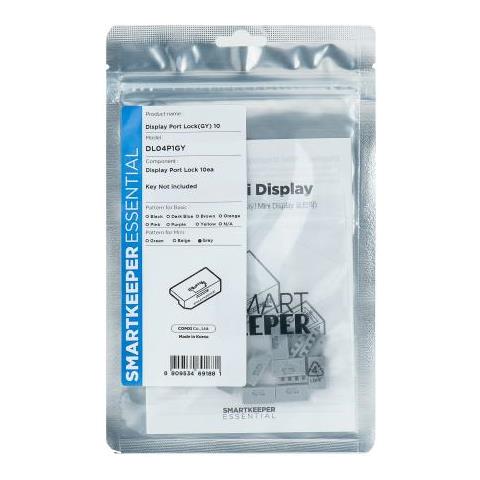 Dl04p1gy Clip Sicura Bloccaporte Displayport Grigio 10 Pz - Foto 1