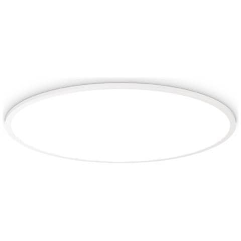 Plafoniera Moderna Fly Slim Alluminio-plastiche Bianco Led 65w 3000k D90cm - Foto 2