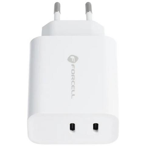 Caricabatterie Da Casa Originale Fast Dual Charging 35wpd 2x Usb-c Fino A 35w White - Foto 2