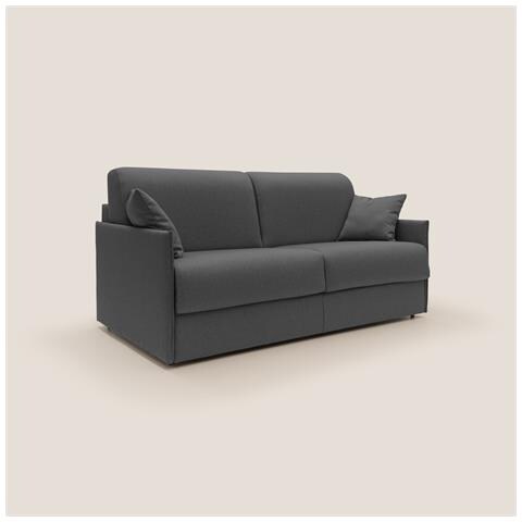 Evans Divano Letto Matrimoniale in Tessuto Impermeabile T13 149L x 96P x 90H cm Antracite - Foto 1