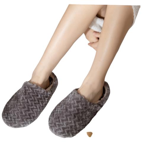 Pantofole Invernali Da Casa In Cotone Grey S - Foto 1