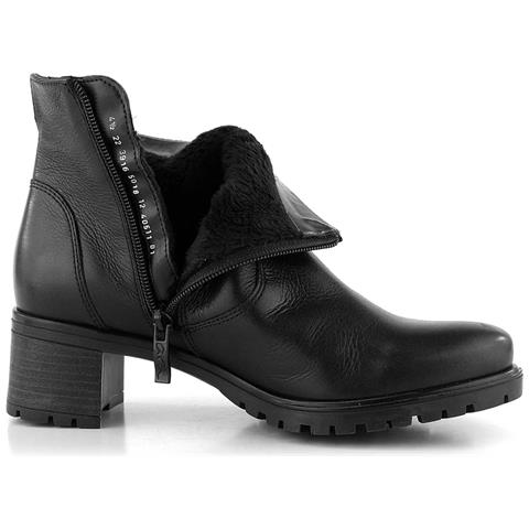 Ronda Booties Stivaletti Pelle Scarpe Donna Nero Eu 37, 12-40511-01 - Foto 3