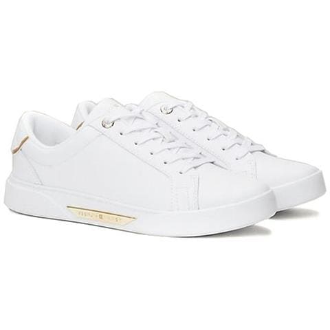 Chic Court Sneaker Sneakers Pelle Scarpe Donna Bianco Eu 37, Fw0fw07813 Ybs - Foto 1