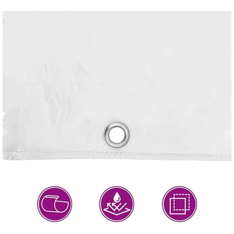 Telone Trasparente con Occhielli 1x5 m in PVC - Foto 10