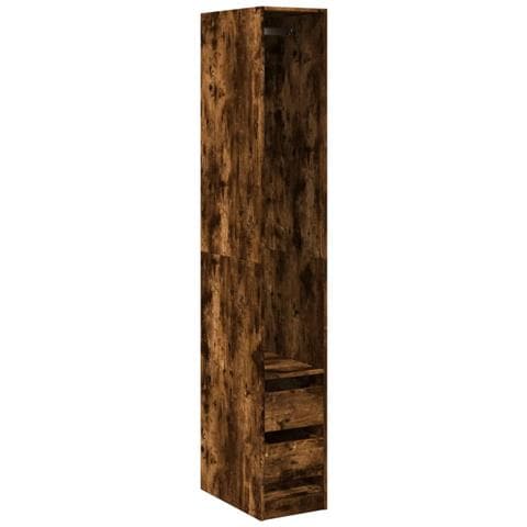 Armadio Rovere Fumo 30x50x200 Cm In Legno Multistrato - Foto 2