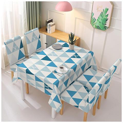 Tovaglia Impermeabile Di 140x180cm E 4 Coprisedie. - Foto 1