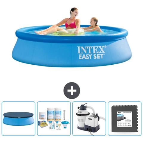 Piscina Fuori Terra - In Giro - 244x244x61 Cm - Blu - Include Accessori Coordinati Cb61 - Foto 1