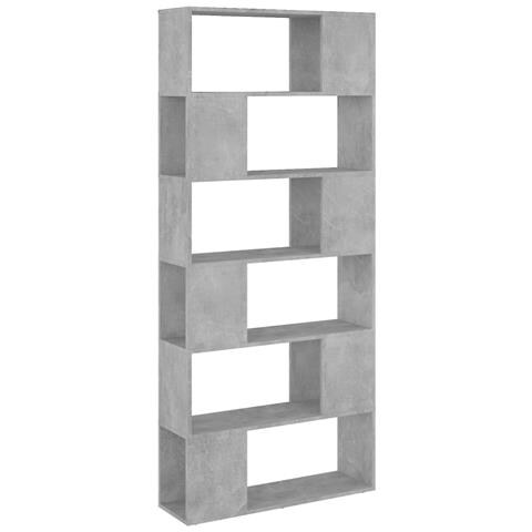 Lusso Casadino -  Libreria/divisorio Grigio Cemento 80x24x186 Cm In Truciolato - Foto 1