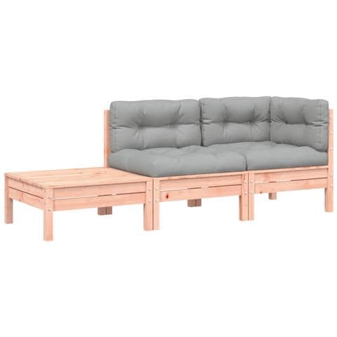 Lusso Casadino -  Divano Da Giardino Cuscini E Poggiapiedi Legno Massello Douglas - Foto 1