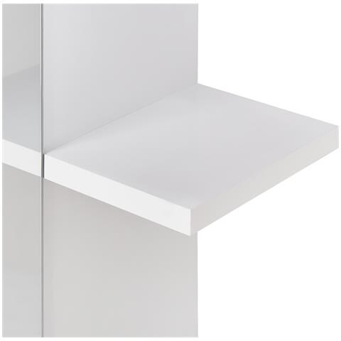 Specchio Da Parete Con Ripiano Pelotas 45 Cm 45 Cm Bianco - Foto 7