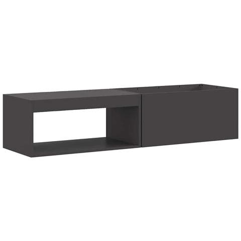 Braciere con Stoccaggio per Legna Nero 160x45x35 cm Acciaio - Foto 1