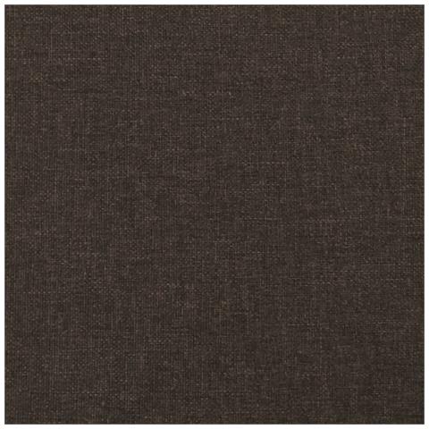 Divano Letto a 2 Posti con 2 Cuscini Marrone Scuro in Tessuto - Foto 9