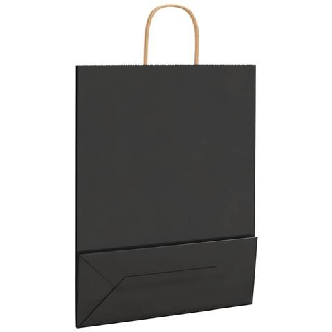 Sacchetti di Carta 250 pz con Manici Neri 32x12x42 cm - Foto 9