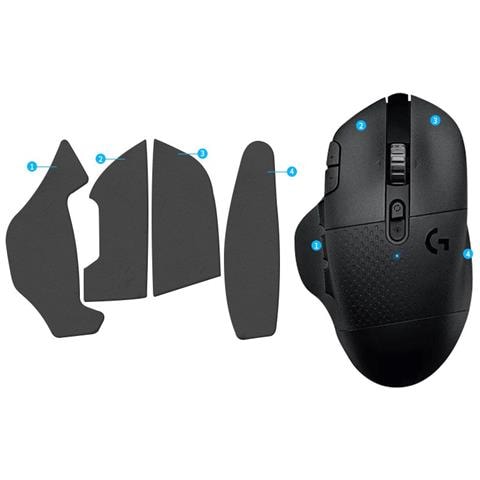Adesivi Per Mouse Con Presa Migliorata Per Logitech G604 - Grigio Scuro - Foto 1
