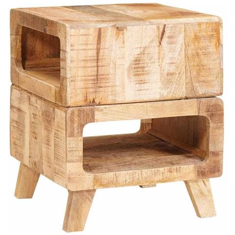 Tavoli da Fine Marrone 40 x 40 x 49 cm legno massello di mango - Foto 1