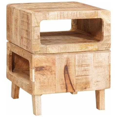 Tavoli da Fine Marrone 40 x 40 x 49 cm legno massello di mango - Foto 2