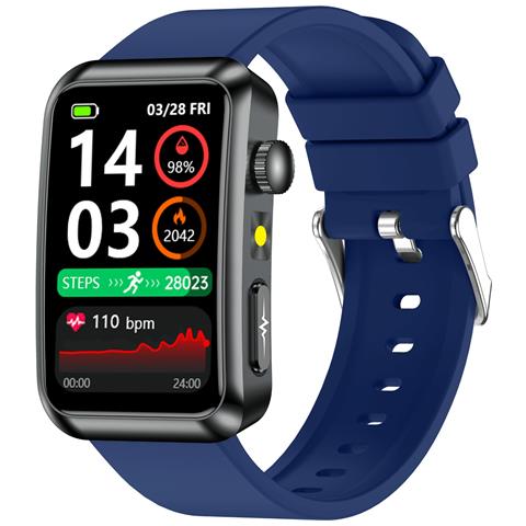 Smartwatch Avanzato Con Ecg, Monitoraggio Frequenza Cardiaca E Sos - Compatibile Con Android E Ios Blue - Foto 1