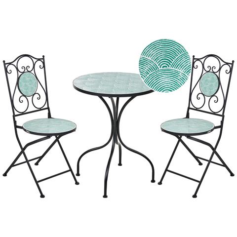 Set Bistrot Pieghevole Anapo Metallo Nero - Foto 2