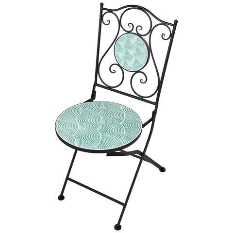 Set Bistrot Pieghevole Anapo Metallo Nero - Foto 8