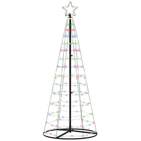 Albero di Natale LED con 390 LED Multicolore 250 cm Ferro - Foto 1