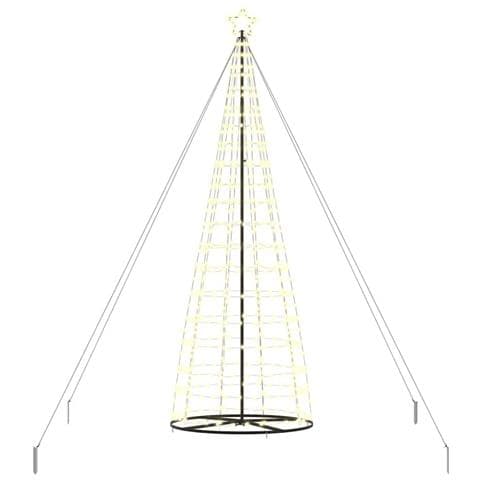 Albero di Natale LED con 800 LED Bianco caldo 400 cm Ferro - Foto 1
