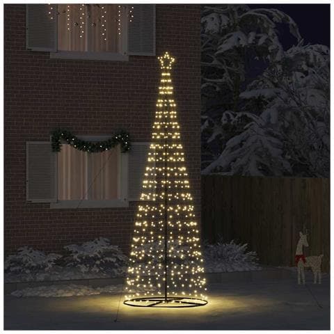 Albero di Natale LED con 800 LED Bianco caldo 400 cm Ferro - Foto 2