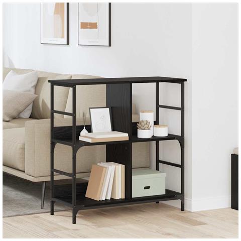 Libreria Rovere nero 78.5 x 33 x 82 cm Legno multistrato - Foto 2