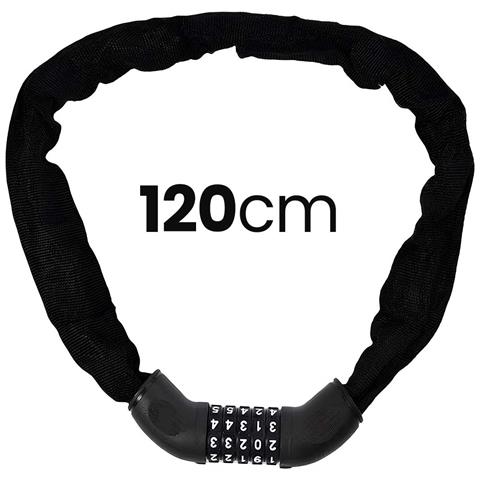 Antifurto Cavo A Combinazione 5 Cifre 120cm Con Testa In Ferro - Foto 5