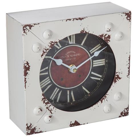 Orologio Da Tavolo Bianco 20x20 Cm - Foto 1